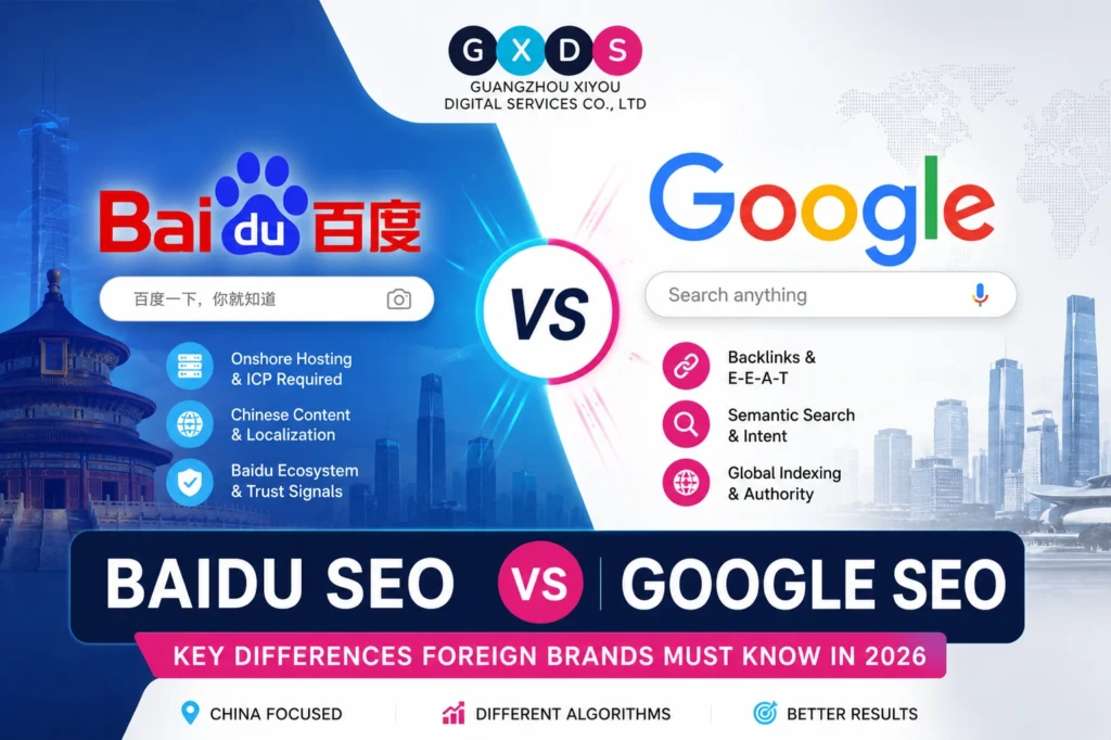 Baidu SEO vs. Google SEO: Key Differences Foreign Brands Must Know in 2026